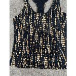 Garnet Hill swim active tankini top batik style ruched black racerback womens 16 Photo 6