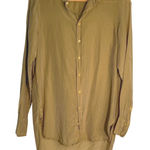 CP Shades  Women's Long Sleeve Button Down Silk Tunic Top Small Photo 0