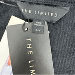 The Limited  Signature Drawstring Waist Midi‎ Sundress Black Medium Knit Photo 9