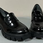 Sincerely Jules Black ‘Dylan’ Chunky Loafers Clogs Mules Heels Shoes Size 8.5 🐝 Photo 4