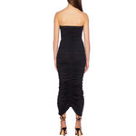Susana Monaco Tube Gathered Dress Cocktail Black Evening Photo 2