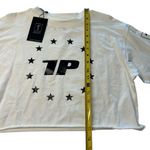 1st Phorm Women’s M Long Sleeve Crop Top White Relaxed Fit Pump Cover New Size M Photo 2