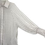 Flawless  Women’s Boutique Oversized Puff Sleeve Sheer Button Down Shirt Photo 8