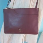 Radley London Burgundy Leather Crossbody Zip Top Bag 10 X 7 Adjustable Strap Photo 4
