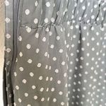 Modcloth  1X Plus Bordeaux Afterglow Grey Clip Dot V-Neck Midi Dress no belt Photo 10