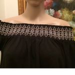 Apt. 9 Womens A.P.T. 9 Off Shoulder top Semi Loose Top Black Size Small 3/4 Sleeve NEW Photo 1