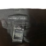 Sincerely Jules Black Cotton Blend Cuffed Denim Jean Shorts Women Sz 9/29 Photo 2