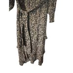 BODEN Women's Rope Petal Bloom Tiered Multi Ruffle Maxi Dress Floral Size 8 Brown Photo 4