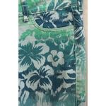 Hollister  Teal Blue Tropical Floral Print Low Rise Crop Jeggings Juniors 3 Y2K Photo 2