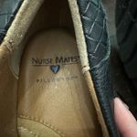 Nurse Mates  Pillow Top Black Leather Clogs Size 10 Photo 5