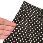 Kate Spade  Black Cotton Blend Cropped Pants with Ivory Polka Dots Photo 5