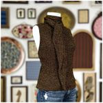 Ganni  Metallic Rib Knit Tie Back Top Womens Size XL Gold Black NWT Retail $ 225 Photo 11