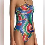 Farm Rio Chevron Toucans One Piece, size Medium, $189 Photo 8