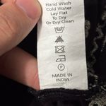 Free People Y2K Boho Vintage Bell Long Sleeve Black Embroidered Dress Tunic Size Medium Photo 11