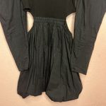 ZARA  Cut-Out Balloon Mini Dress Black. Size L Photo 3