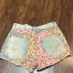 Farm Rio Ultra High-Rise Patchwork Denim Shorts Photo 4