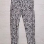 Balance Collection Women's Black White Monochrome Patterned High Rise Leggings Photo 1