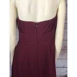 Bill Levkoff Chiffon strapless gown, sweetheart neckline, pleated bodice size 14 Photo 6