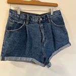 Abercrombie & Fitch Annie High Rise Pleated Jean Shorts Sz 6 (28) Photo 3