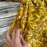 Kika Vargas x Target Women's Floral Puff Sleeve Mini Dress XS Extra Small Yellow Photo 6