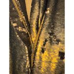 Free People  Bronze Sequin Hoodie Jacket Medium Bronze Photo 11