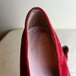 J.Crew Red Suede Cecile Smoking Slippers Women's Size 7 Minimalist Flats Photo 5