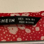 SheIn  Red and White Floral Floor Length Dress Photo 2