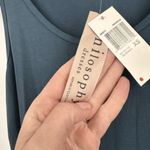 Philosophy NWT Tank Maxi Dress Dark Teal T-Shirt Dress Size XS Solid blue Photo 2