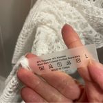 Source Unknown Cute creamy white crochet long skinny strap top or mini dress sweater Photo 4