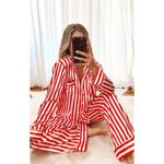 Show Me Your Mumu  Classic PJ Set in Peppermint Stripe XLarge New Womens Pajamas Photo 12
