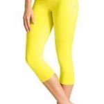 Athleta Aloha Yellow Stride Capri Leggings Size Medium Photo 1