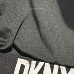 DKNY Bandeau Maillot One Piece Swimsuit Black & White Geometric Print size large Photo 7