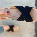 Soda Black Cross Cross espadrille Wedge Platform Photo 3