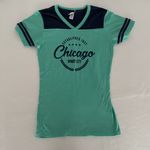 Ace Apparels Chicago Windy City Souvenir Ringer Tee Size Small Blue Photo 1