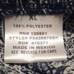 Blue and White Elephant Blouse Size XL Photo 4