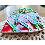 Christmas Present Brooch Pin New Red Green Festive Holiday Gift Party Je… Photo 8