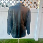 Style & Co Black Leather Petite Jacket Photo 9