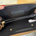 Women's Metallic Bronze Wristlet Wallet with Power Bank & USB Charger Brown Photo 3