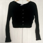 Princess Polly  Black Button Long Sleeve Photo 0