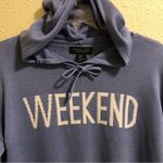 Rachel Zoe  “Weekend” lightweight hoodie sweater Periwinkle M Photo 1