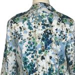 Coldwater Creek Blazer Notch Lapel White Green Blue Floral Women’s Size 20/22W Photo 7