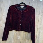 Ronni Nicole Whimsygoth vintage cardigan sweater winter fall size 14 Black Photo 2