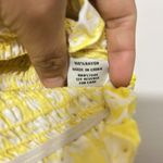 MISS SELFIE Yellow Floral Cropped Shrug Blouse Size XL EUC Gold Photo 5