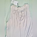 ZARA NWT Small  midi v-neck laces dress Sleeveless Cream Dress with Ruffle Hem Photo 6