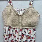 Xhilaration Crochet Floral Coquette Chic Beach Coastal Cowgirl Junior Top Medium Photo 3