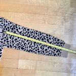 Divided Cropped Leopard Print Sweater, Tan, Black, Size S Photo 10