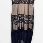 Foxiedox Tristan Lace & Chiffon black maxi dress size L Photo 5