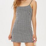 Topshop Black & White Gingham Mini Dress Photo 0
