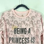 Disney Women's Pink "Being a Princess is Exhausting" Graphics Top Size XS Photo 7
