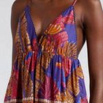 Farm Rio 💕💕 Blue Forest Mosaic Sleeveless Maxi Dress ~ Large NWT Photo 7